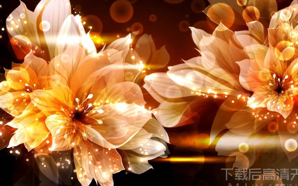 Анимированный фон цветы