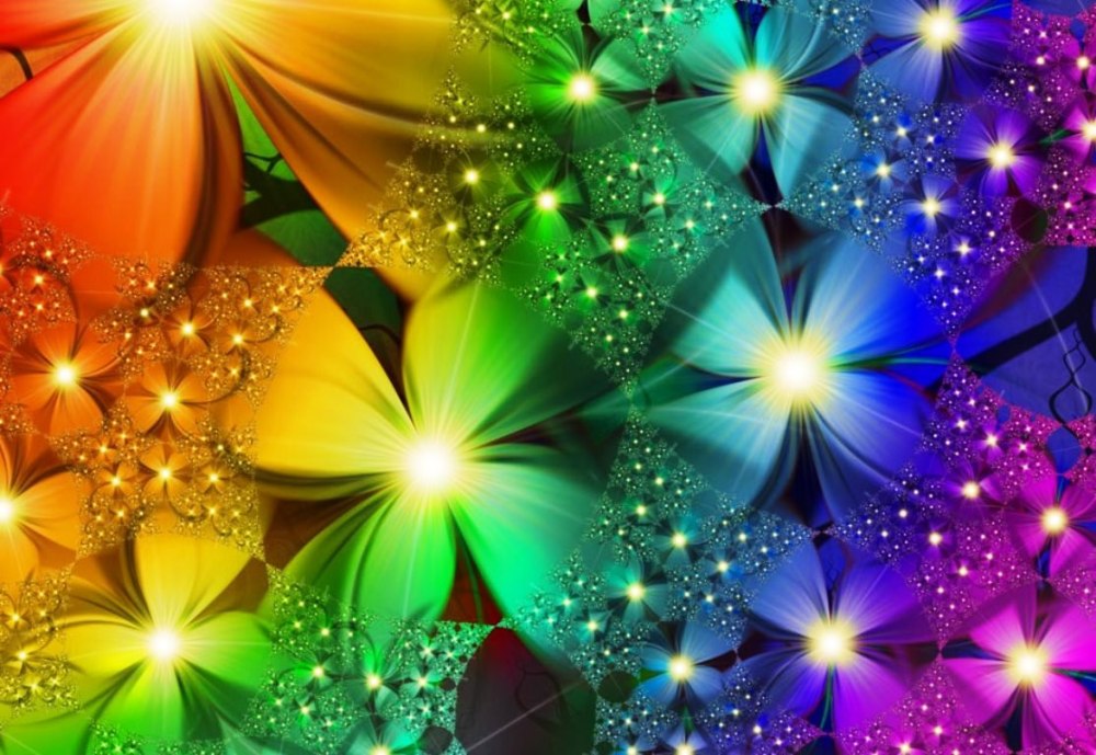 Мерцающий яркий фон