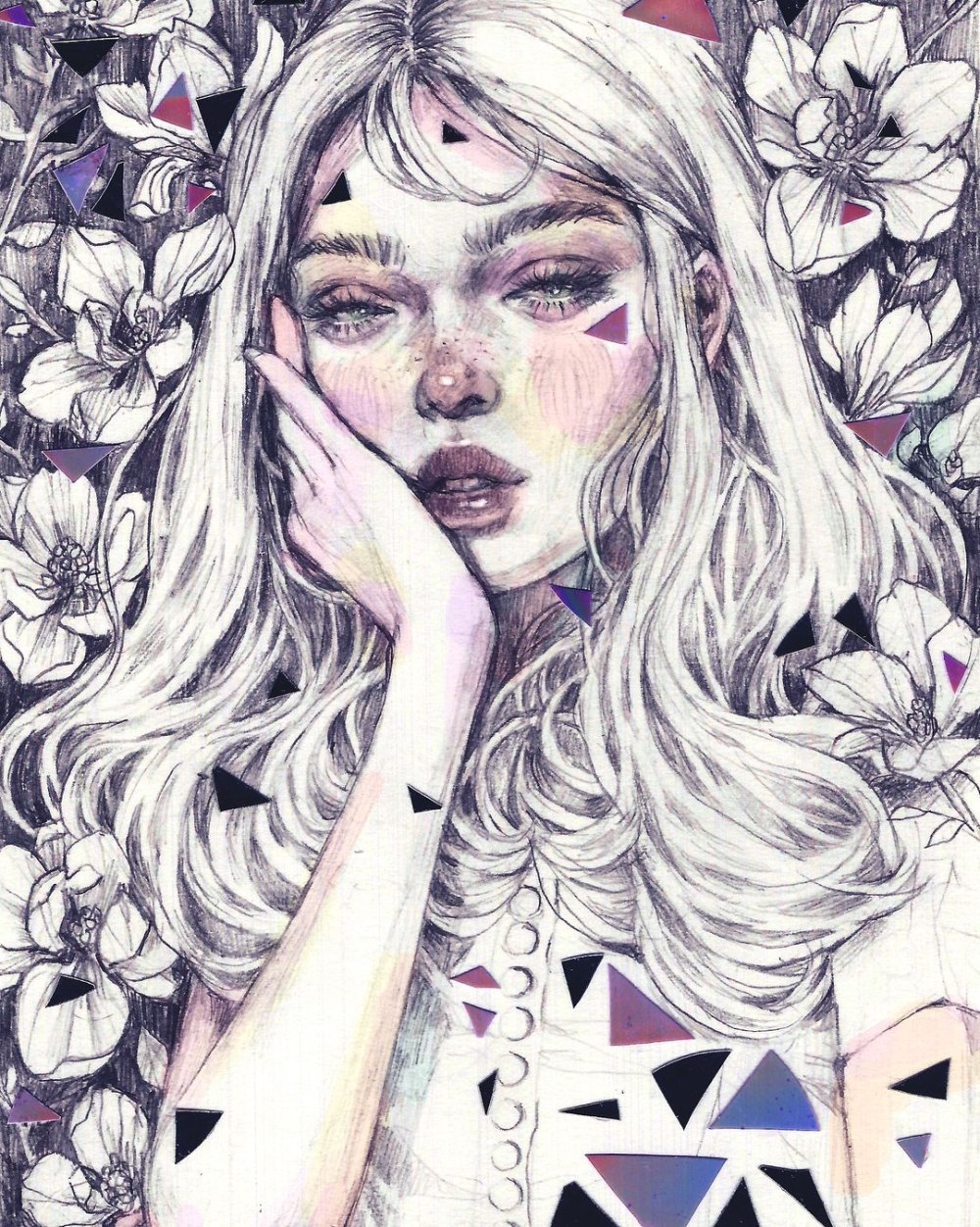 Эстетичные рисунки девушек