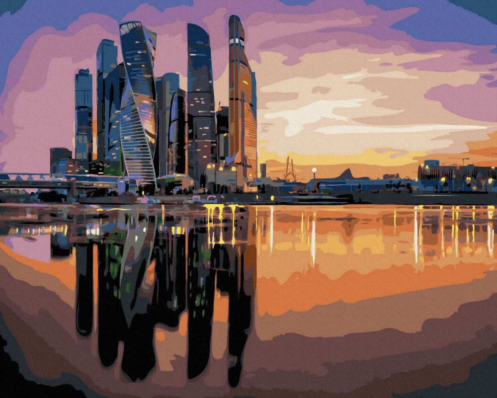 Небоскребы вечером