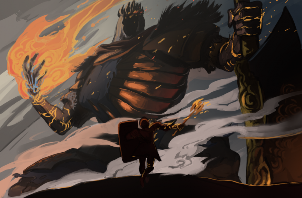 Dark Souls 3 Йорм арт