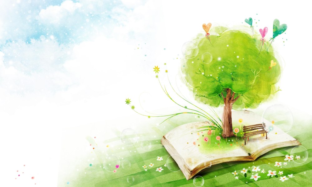 Фон детский книги