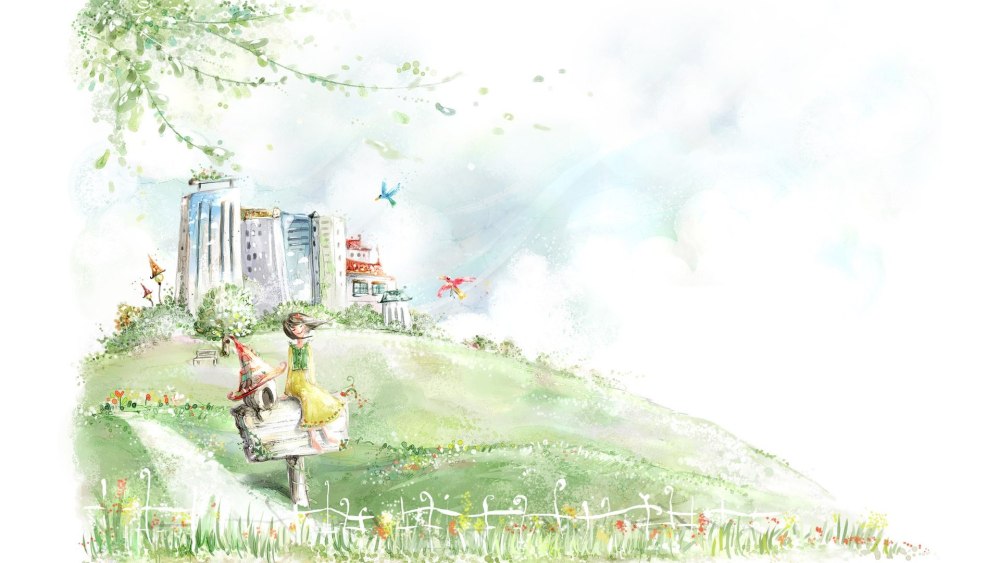 Детские Акварельные фоны