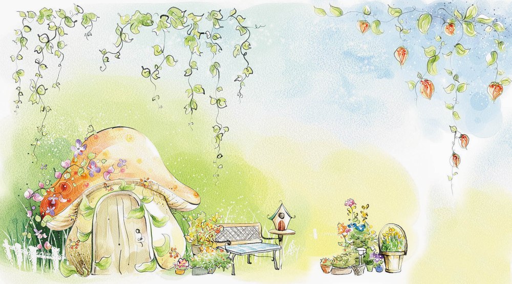 Сказочный домик фон