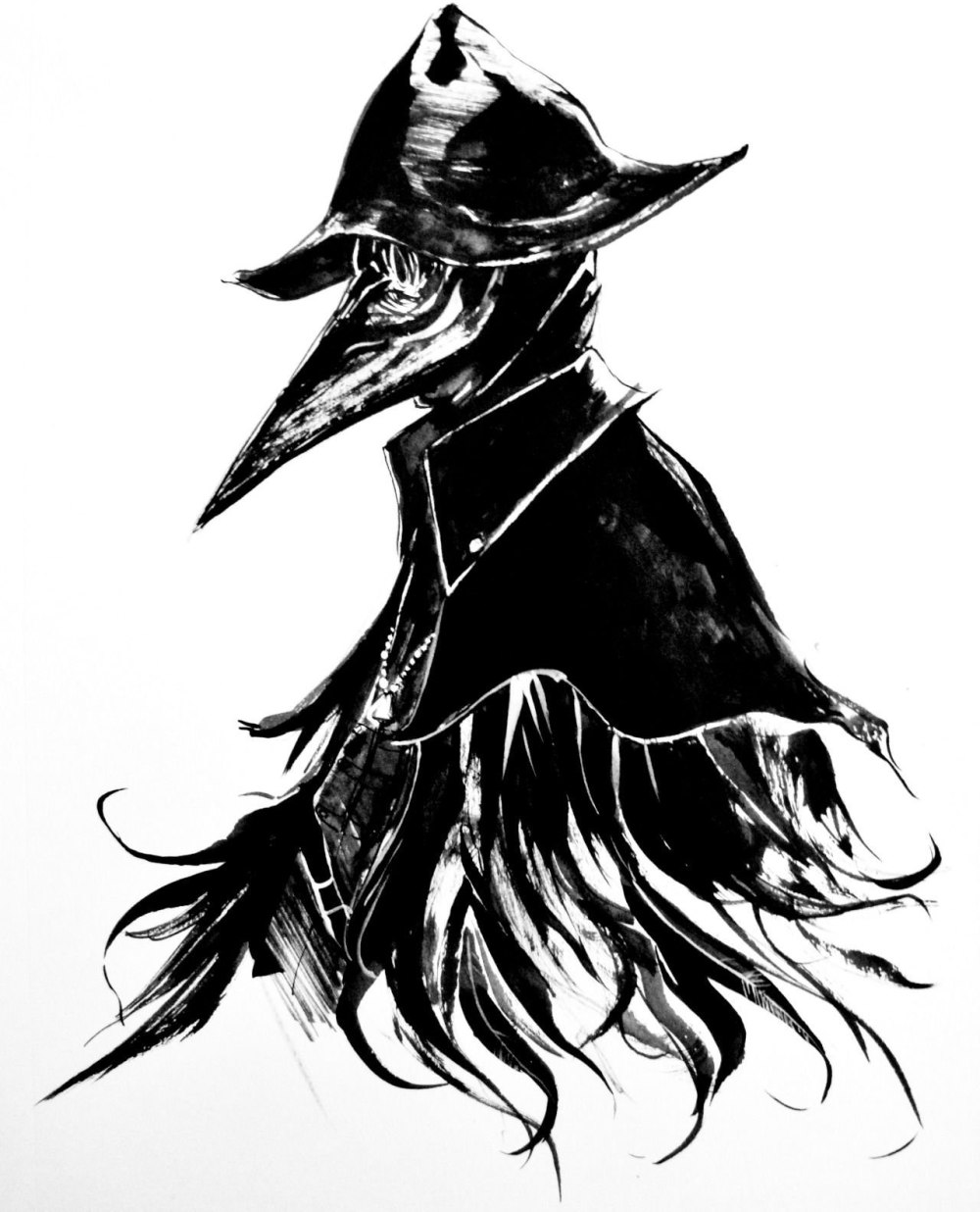 Чумной доктор Bloodborne арт Bloodborne