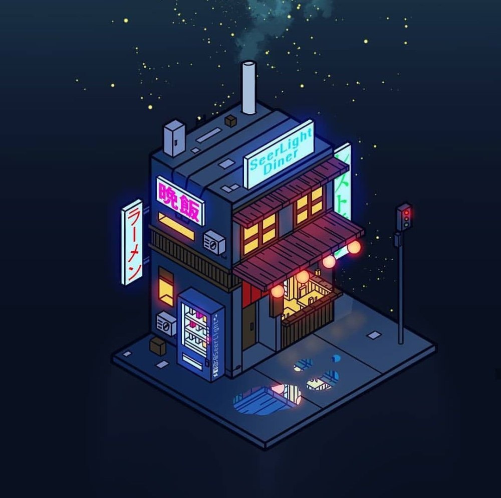Домик Pixel Art изометрия