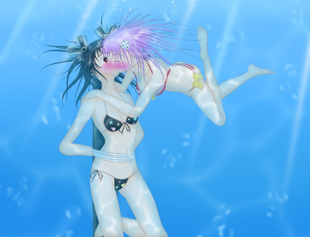 Аниме девушка Drowning