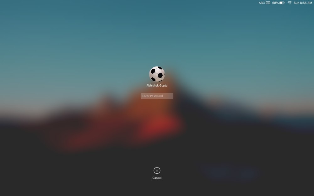 MACBOOK экран блокировки
