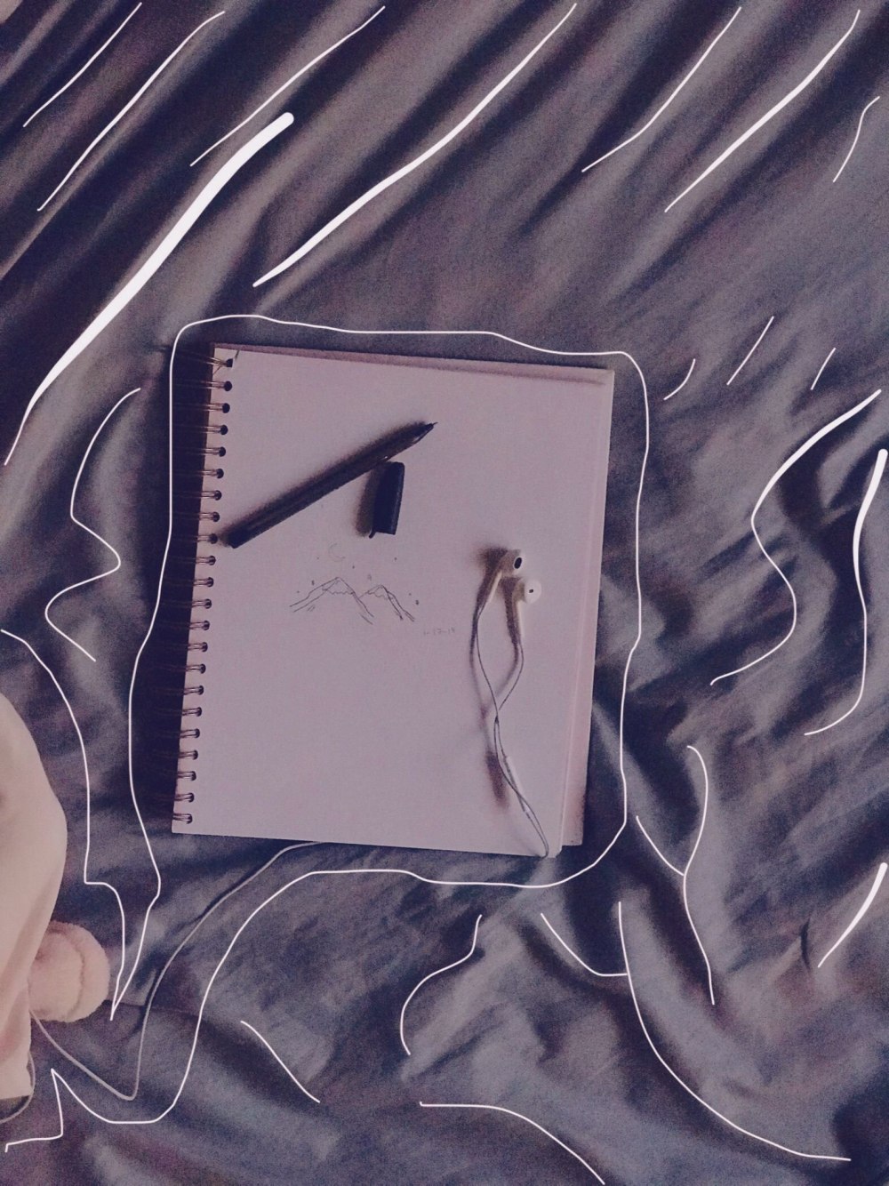 Голубые обои Эстетика