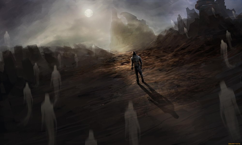 Человек тень арт