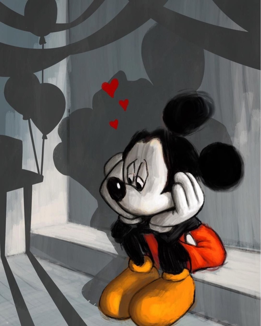 Mickey Mouse gagged