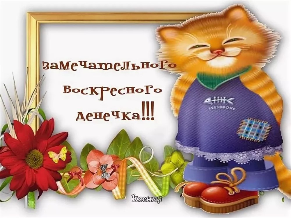 Хорошего воскресенья