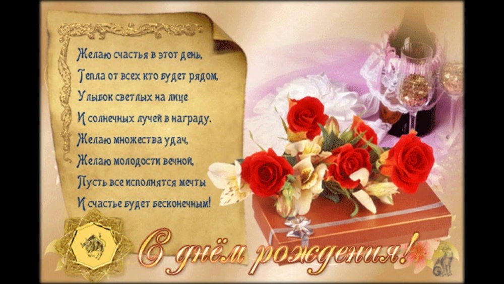 Поздравления с днём рождения женщине