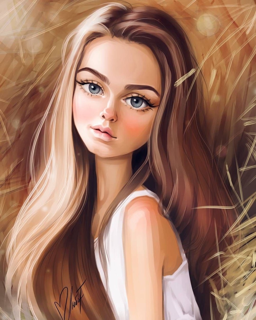 Красивые девушки мультяшные