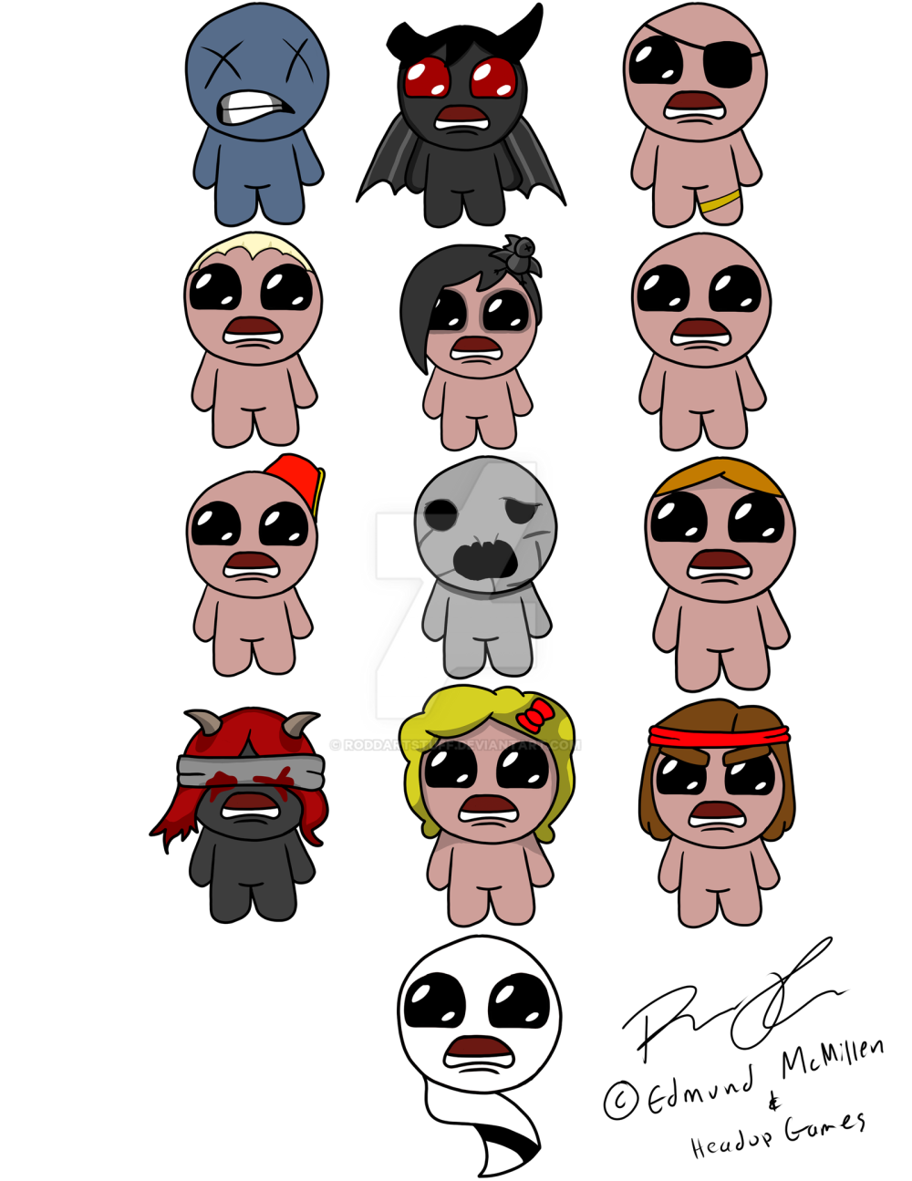 Ева the Binding of Isaac арты