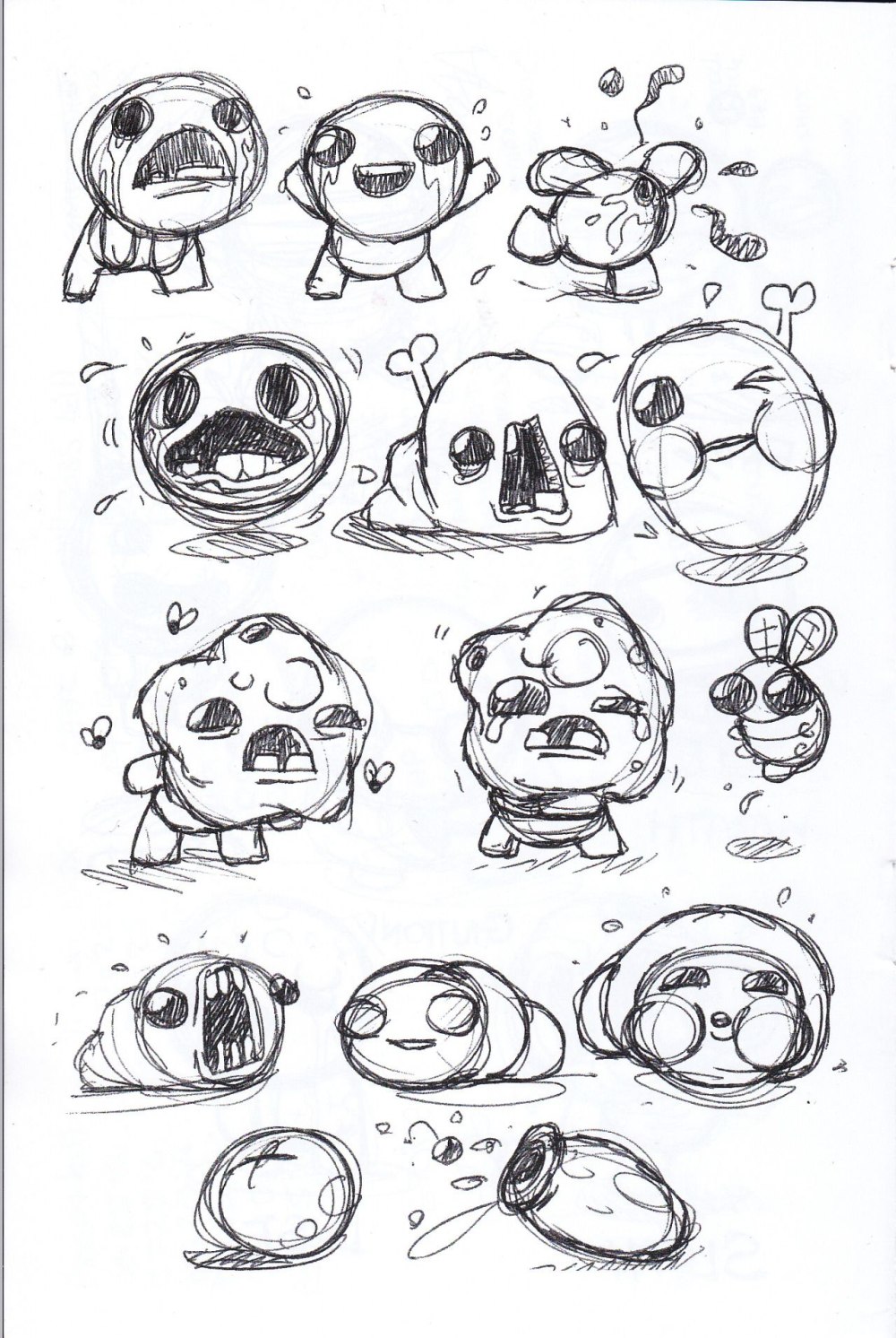 The Binding of Isaac рисунки персонажи