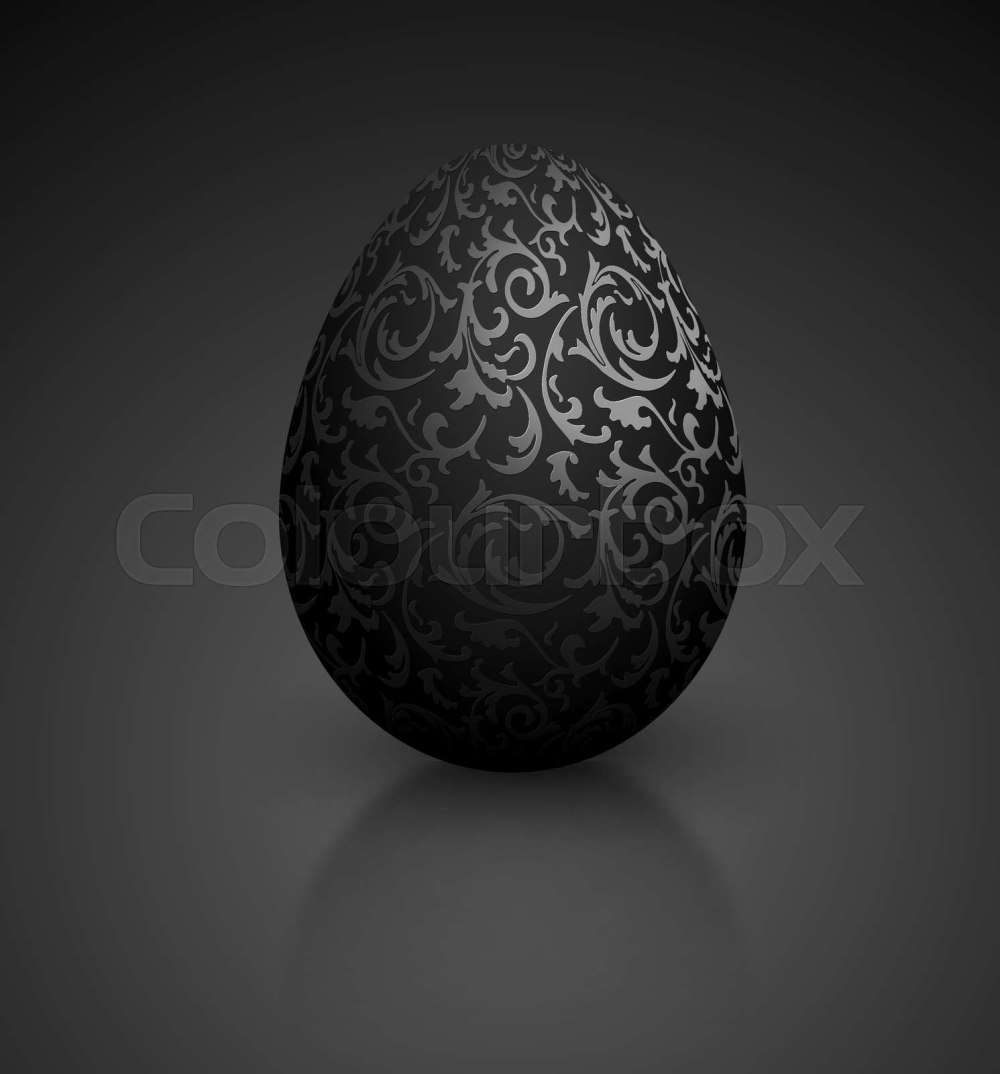 Куриные яйца на черном фоне