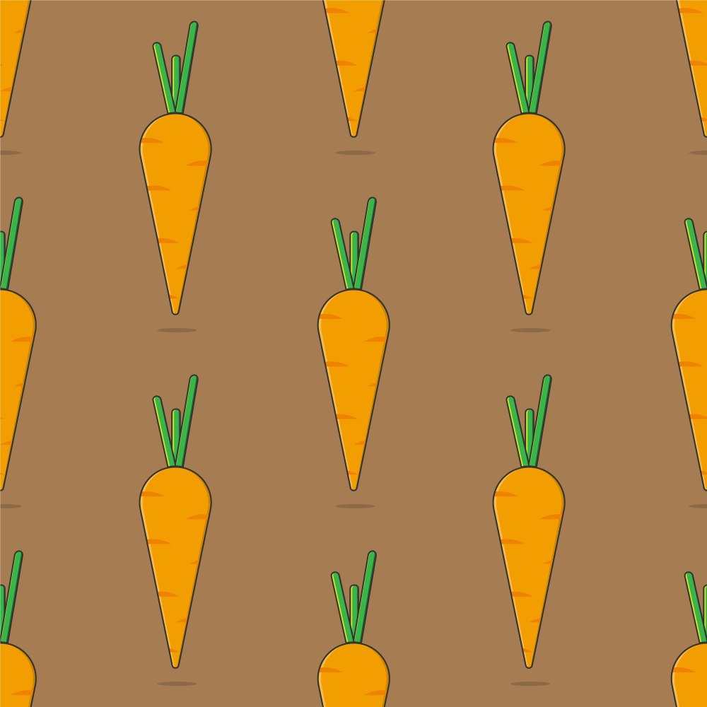 Принт морковки