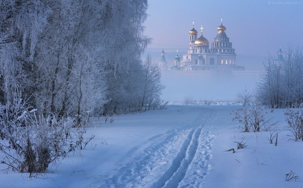 Успенский храм Тула зима