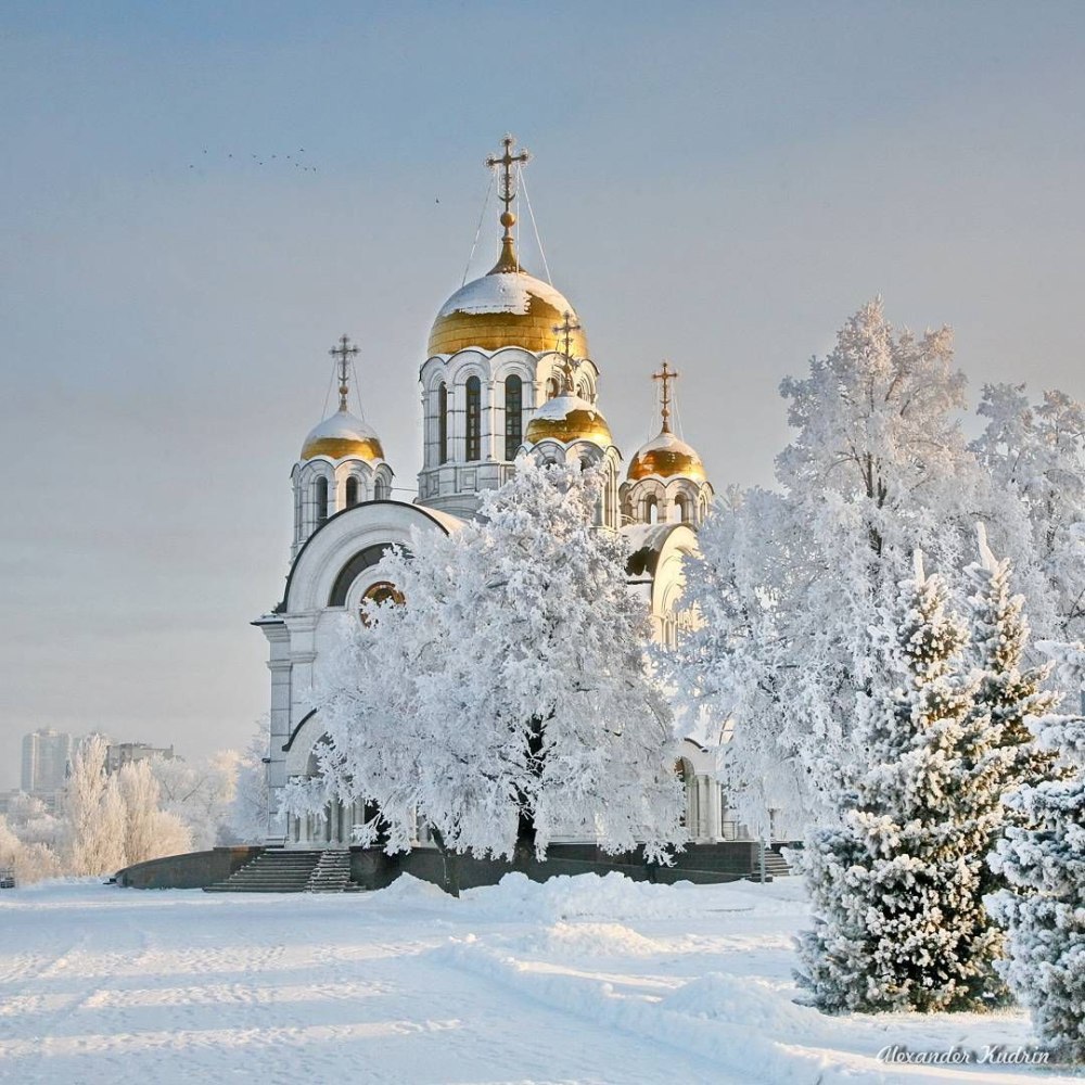 Самара храм зима