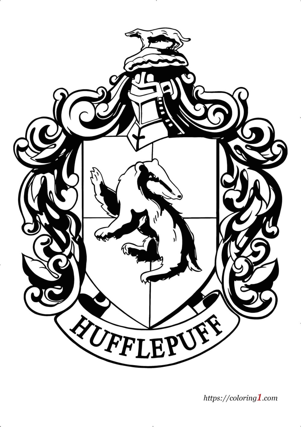 Гарри Поттер герб Хогвартса