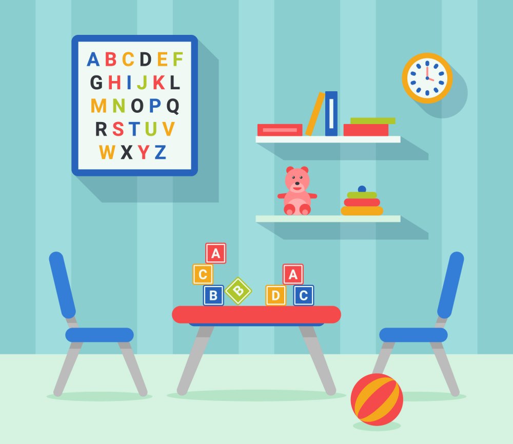 Kid Bedroom вектор