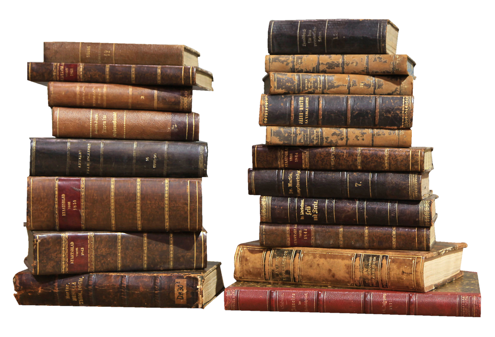 Вертикальная стопка книг
