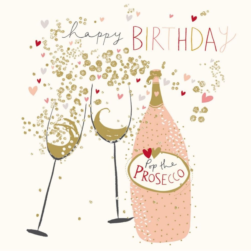 Happy Birthday стильные открытки