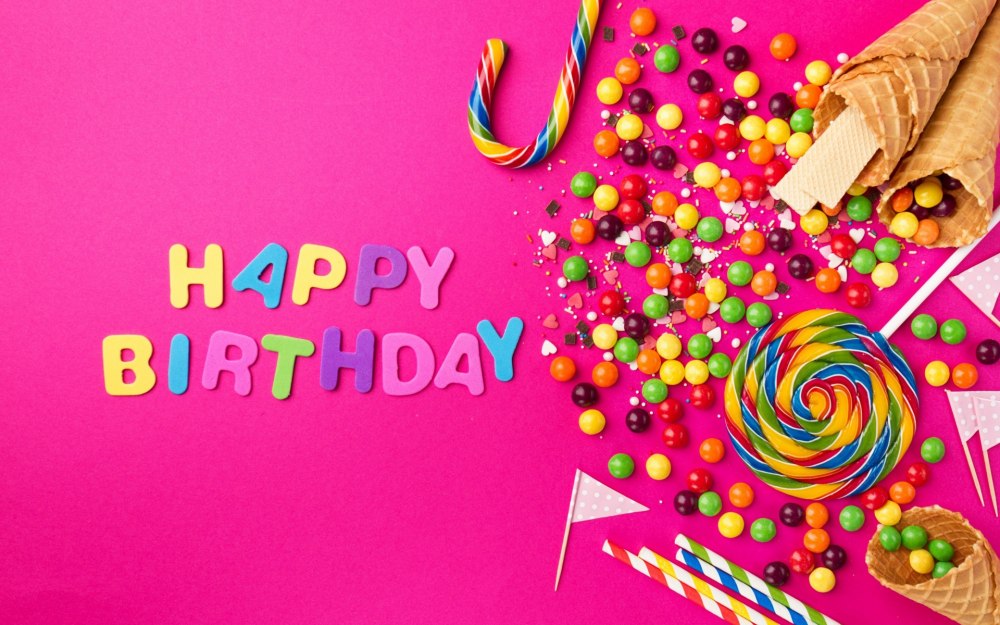 Стильное поздравление с днем рождения