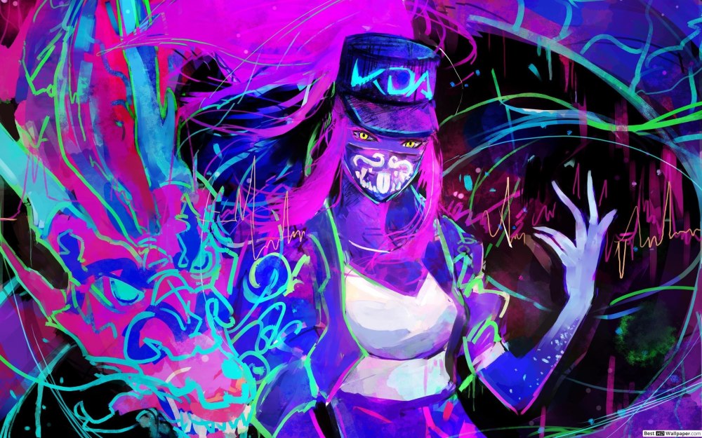Akali k/da неон 18