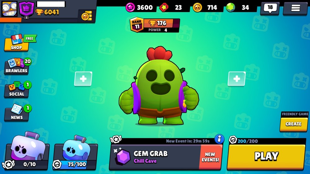 Рубиновый Спайк Brawl Stars