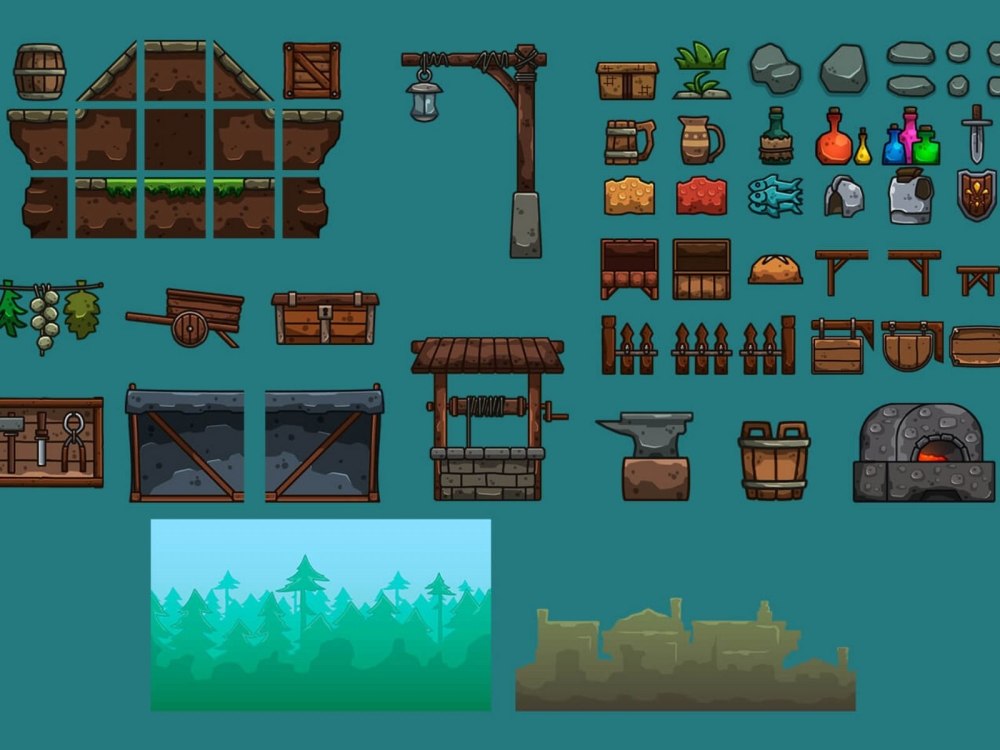 Tileset 2d example
