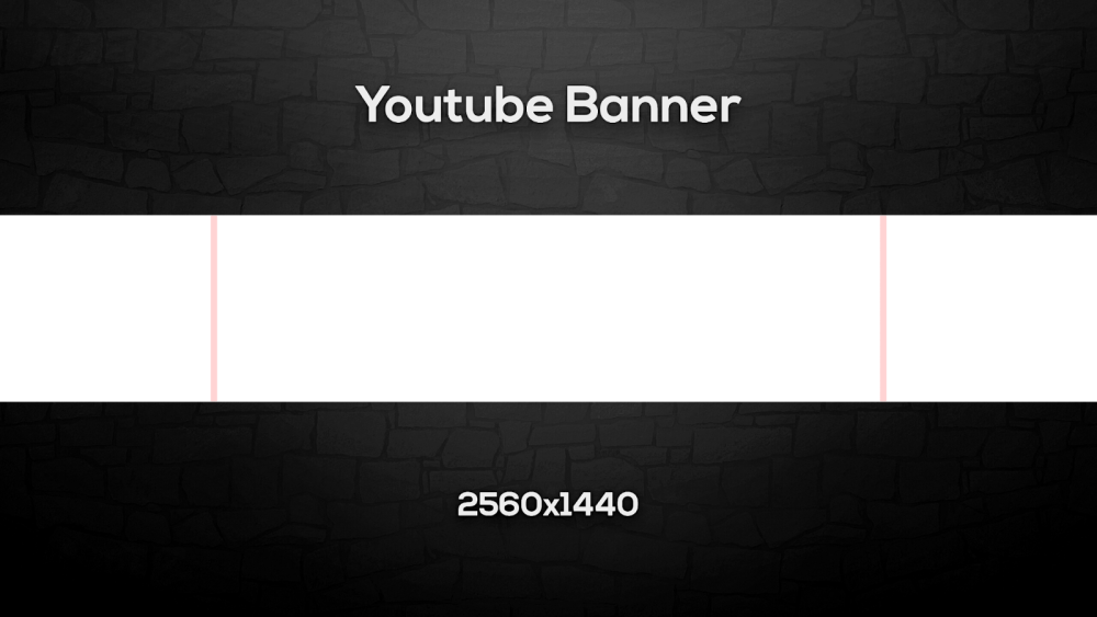 Шаблон шапки для youtube