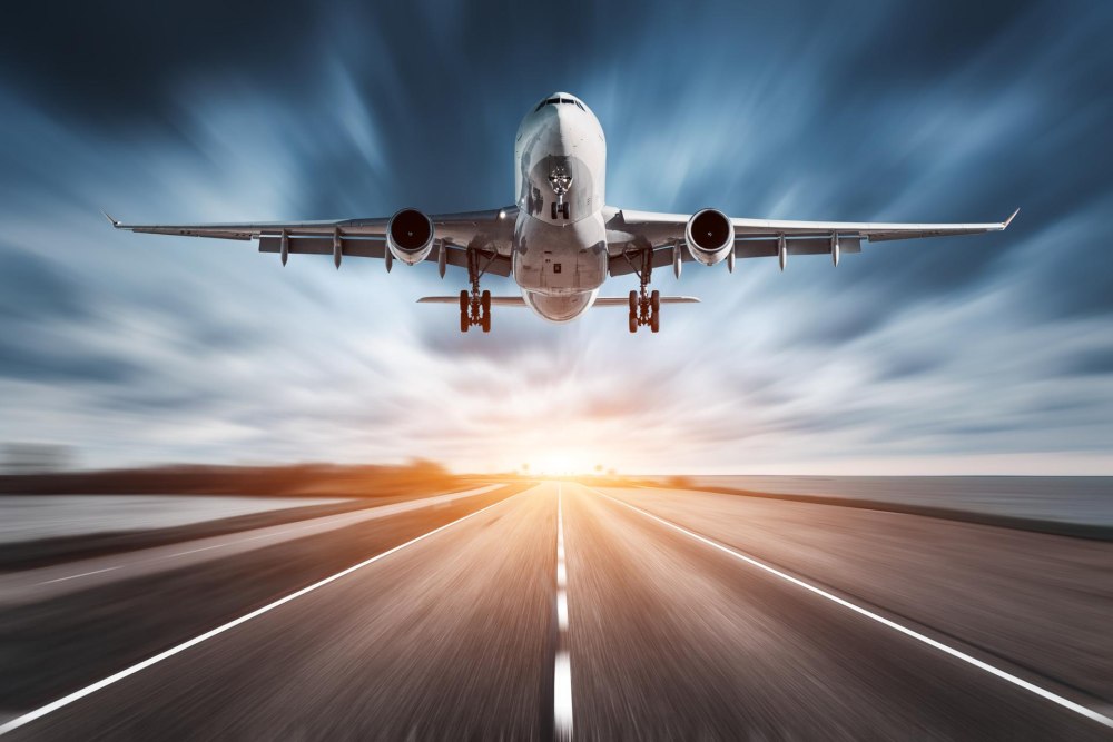 Самолёт Боинг 737 взлёт