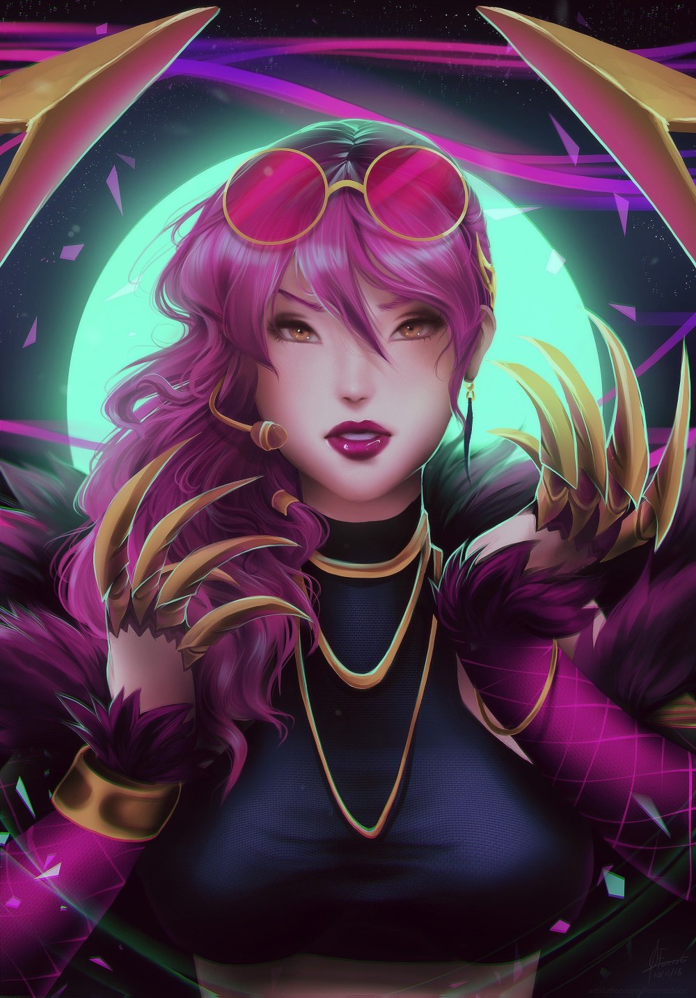 League of Legends Эвелин арт KDA