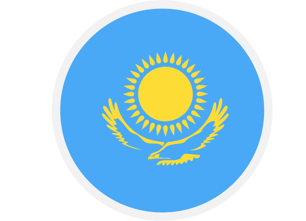 Казахский флаг 3d