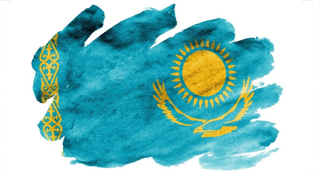 Казахстанский флаг казахстанский флаг