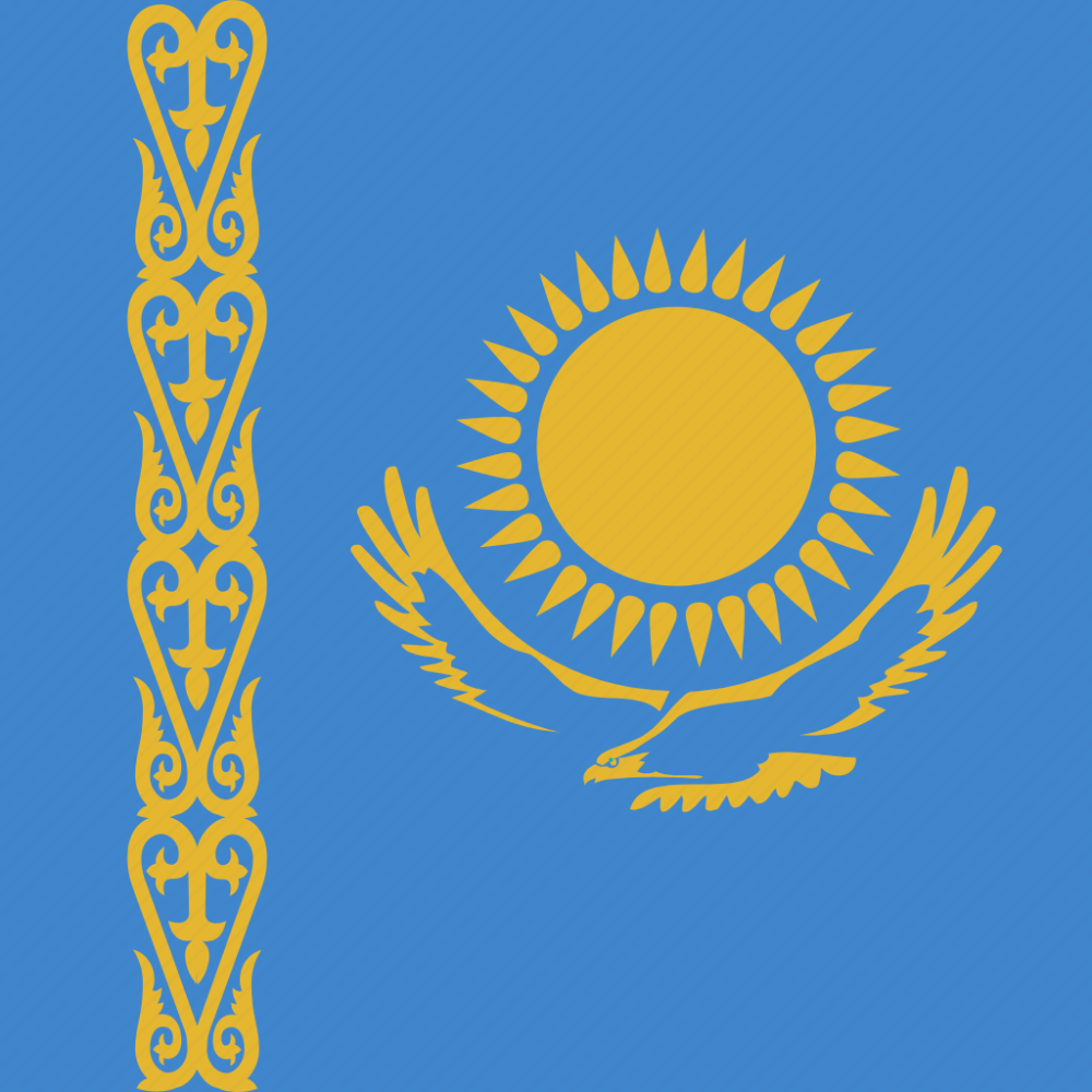 Флаг Казахстана вектор