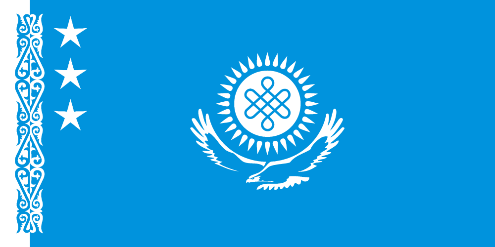 Казахский флаг арт
