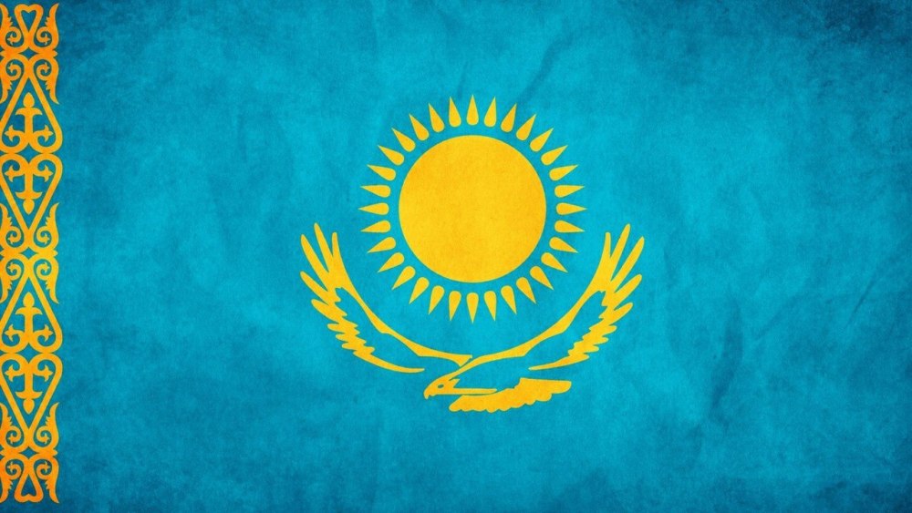 Казахский флаг арт