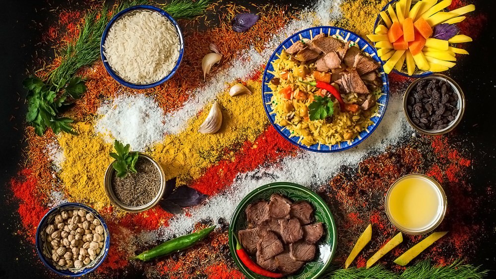 Восточная кухня фон