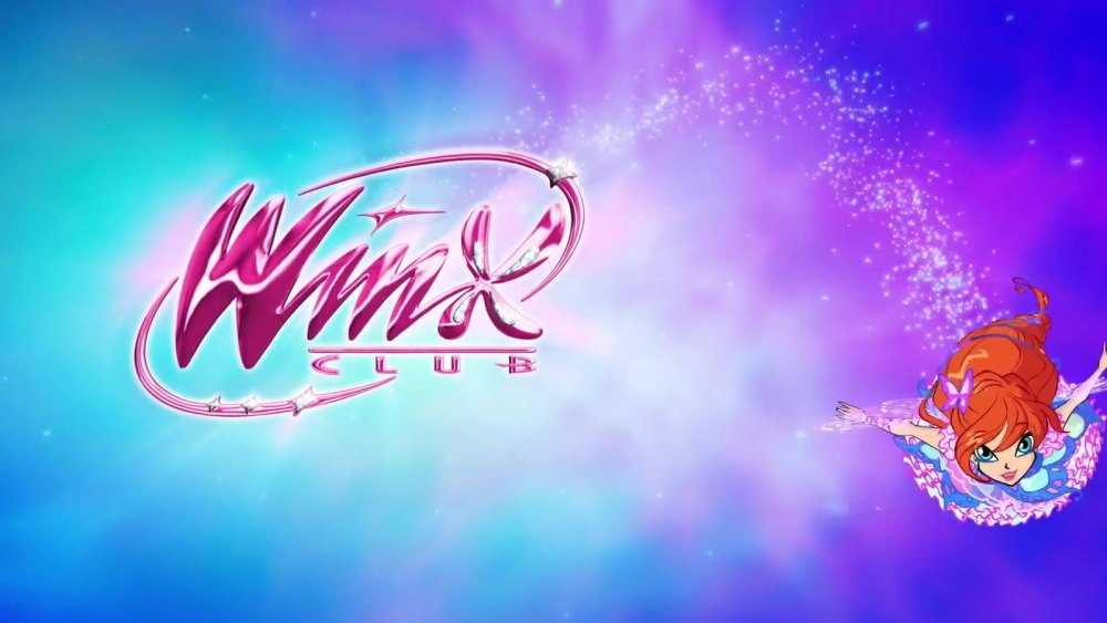Winx Club фон черный для компьютера