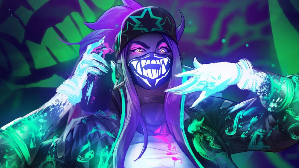 Lol) лига легенд: рэпер неон Akali HD