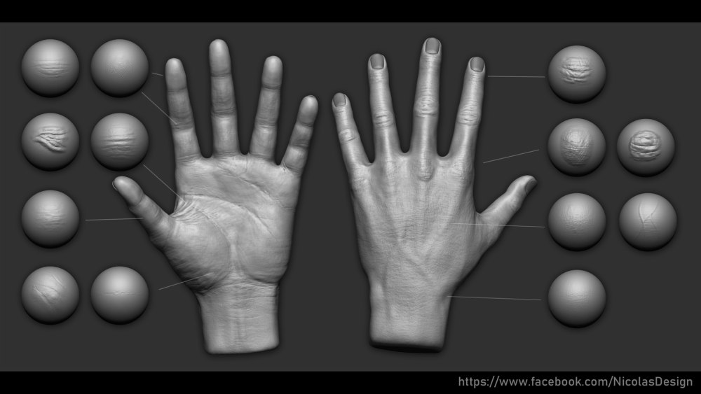 Кисть кожи для Zbrush