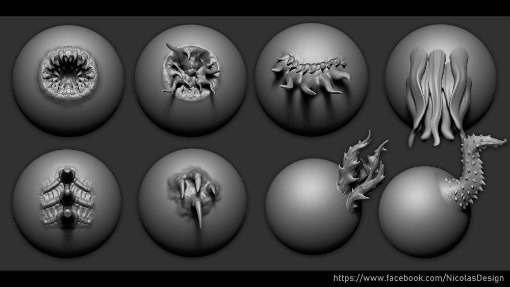 Текстура кожи Zbrush