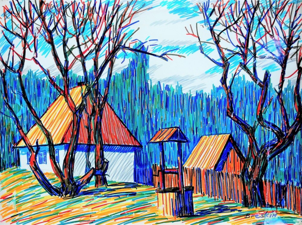Живопись фломастерами