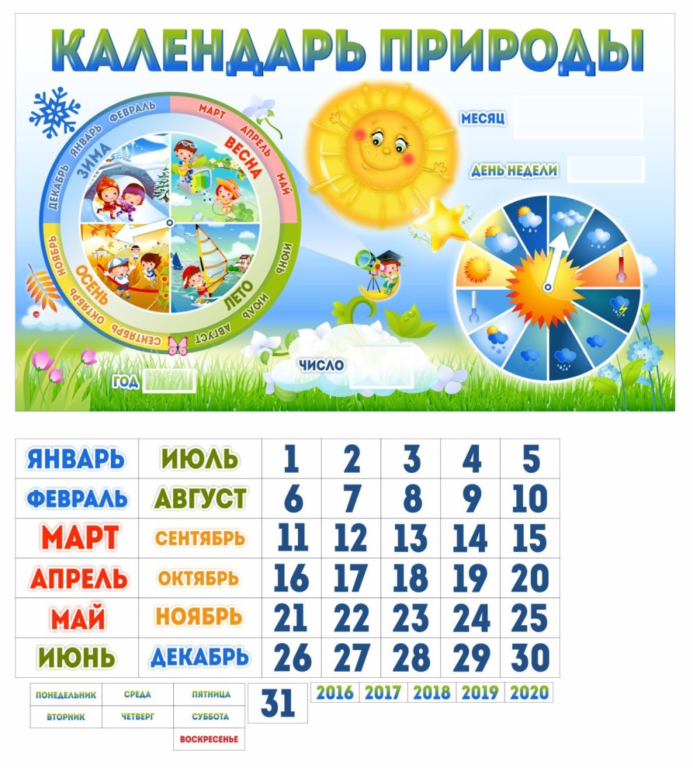 Стенд. Календарь природы