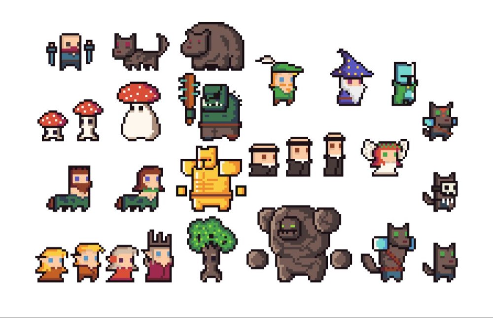 Pixel Art персонажи для игр