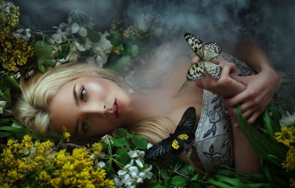 Фотосессия с бабочками