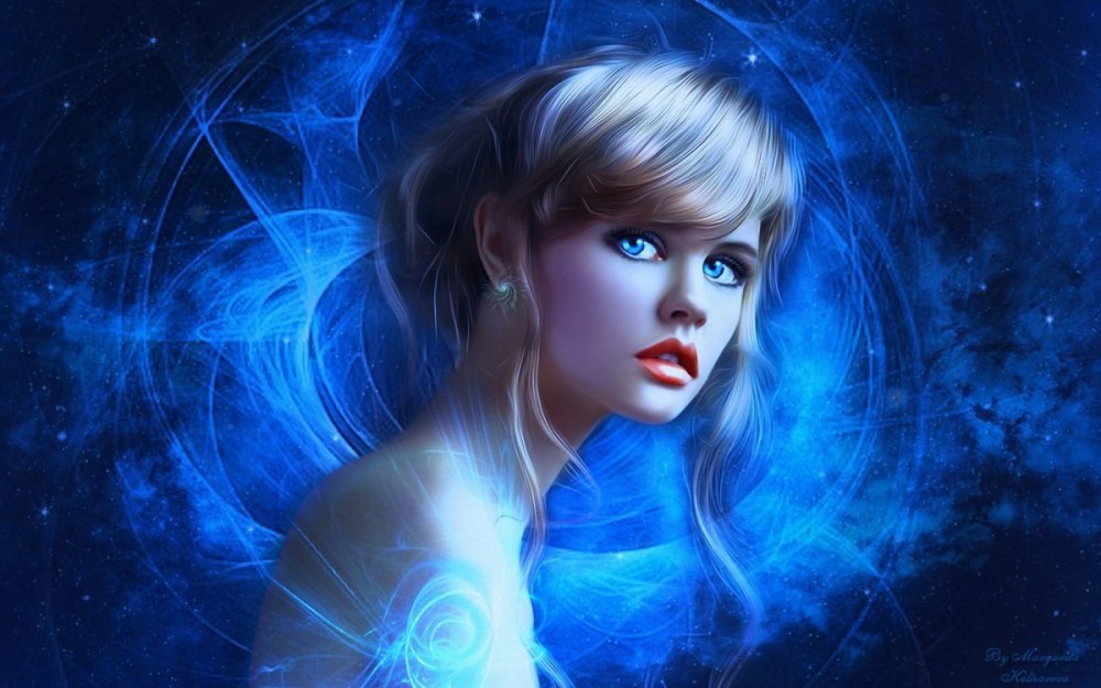 Космическая женщина фэнтези